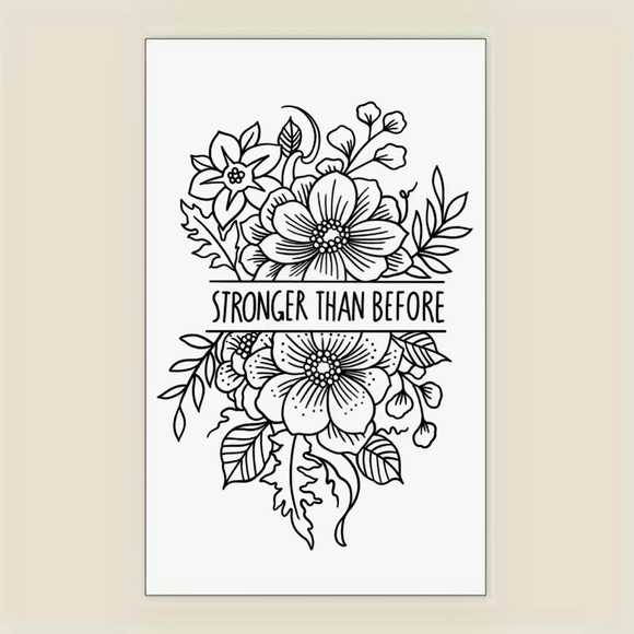 Semi-Permanent Tattoo ~
“Stronger Than Before”  NEW! - Picture 3 of 6